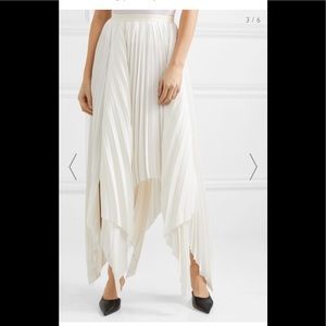 Khaite- Charlotte pleated crepe maxi skirt- ivory